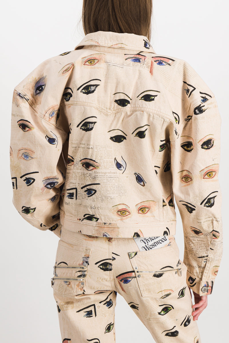 Vivienne Westwood - Printed denim boxer jacket