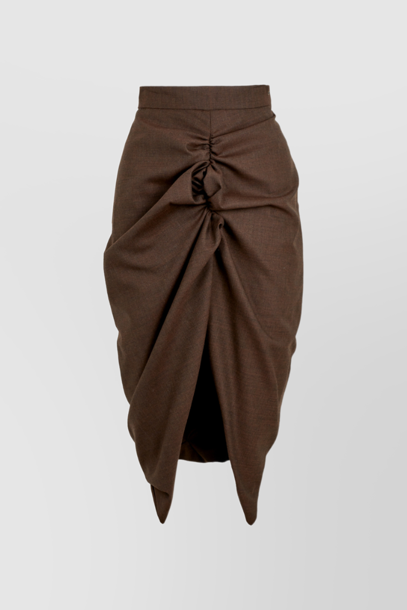 Vivienne Westwood - Draped pencil skirt with front slit