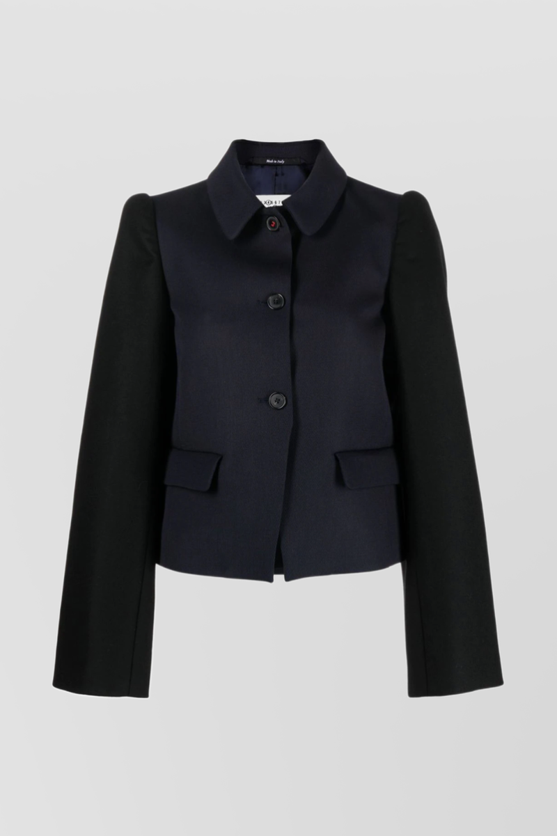Maison Margiela - Wide sleeve bi-coloured fitted jacket