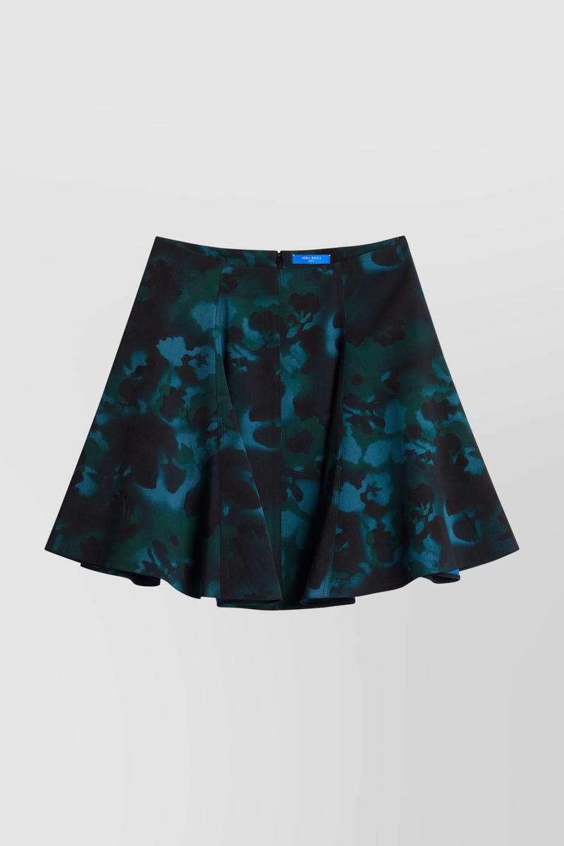 Nina Ricci - Printed pleat mini skirt