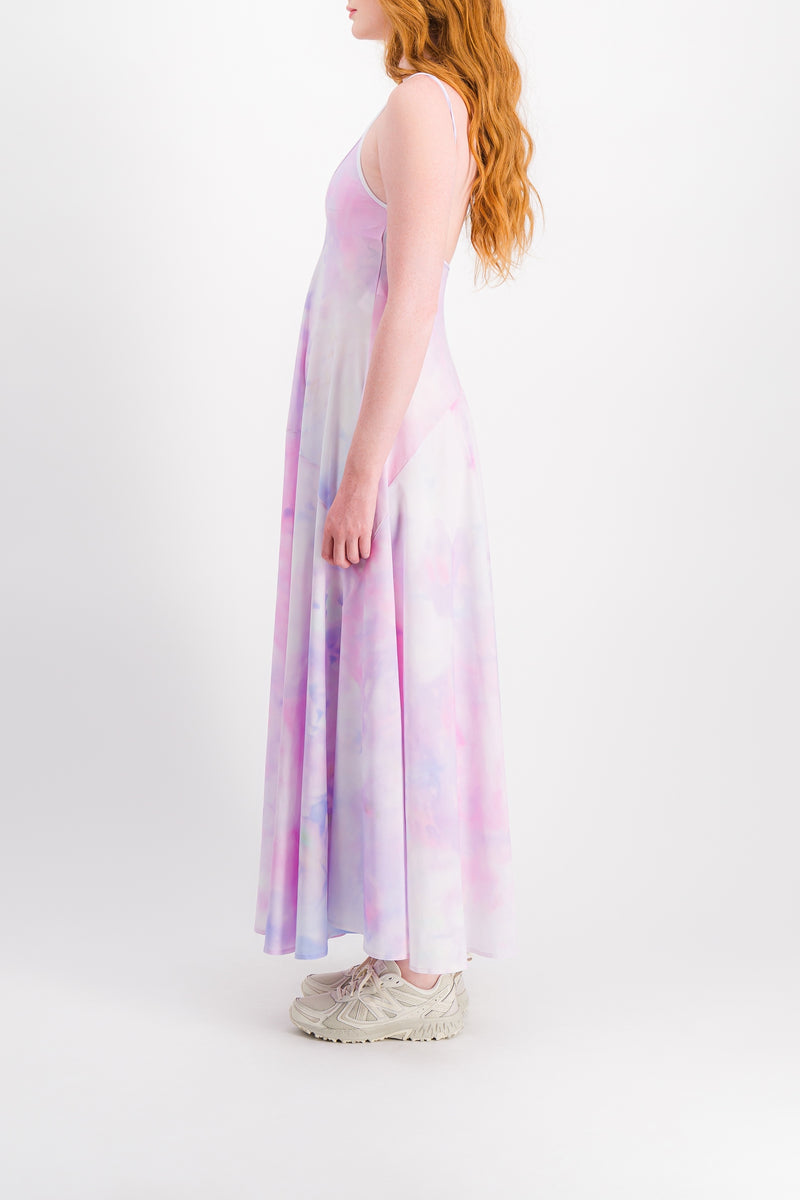 Nina Ricci - Tie dye printed pleated slip dress