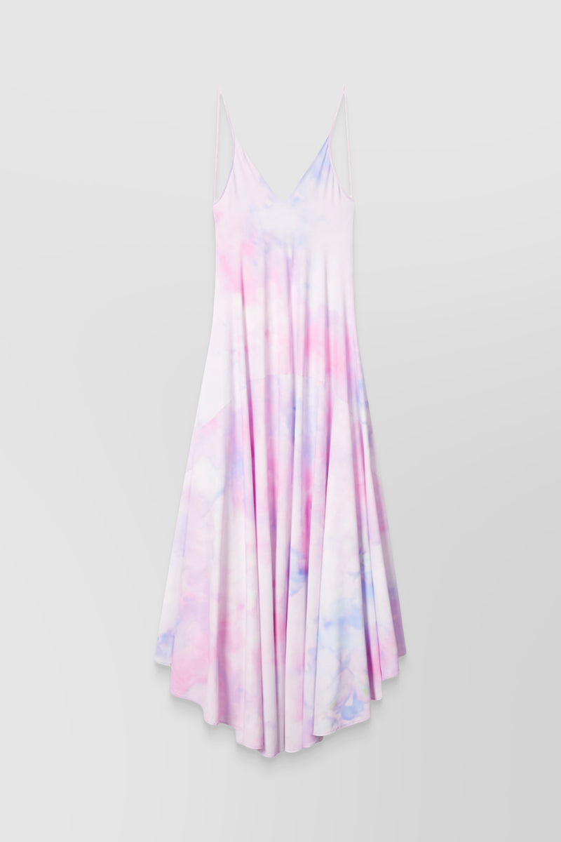 Nina Ricci - Tie dye printed pleated slip dress