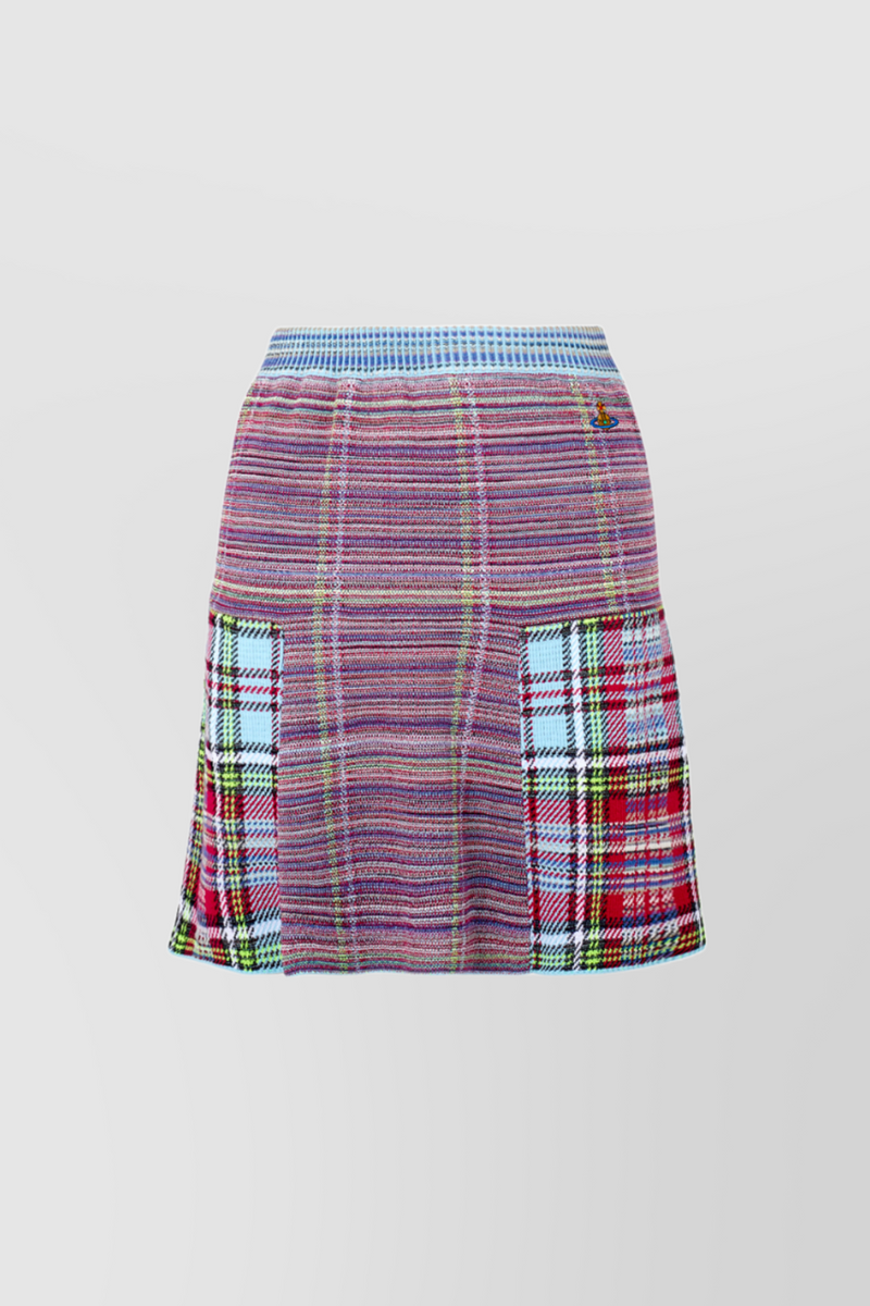 Vivienne Westwood - Tartan knit mini skirt