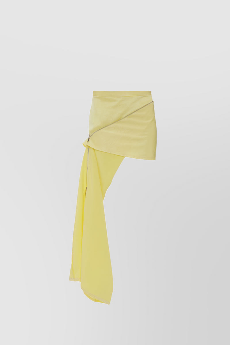 JW Anderson - Asymmetric yellow mini skirt