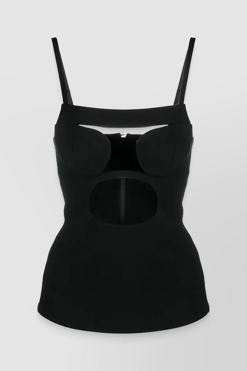 Nensi Dojaka - Corset top with padded bra and cut-out
