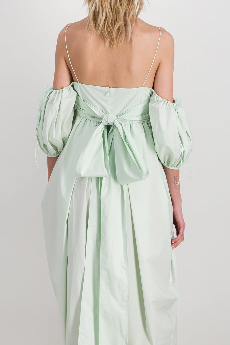 Cecilie Bahnsen - Strapless tulip shaped cotton midi dress