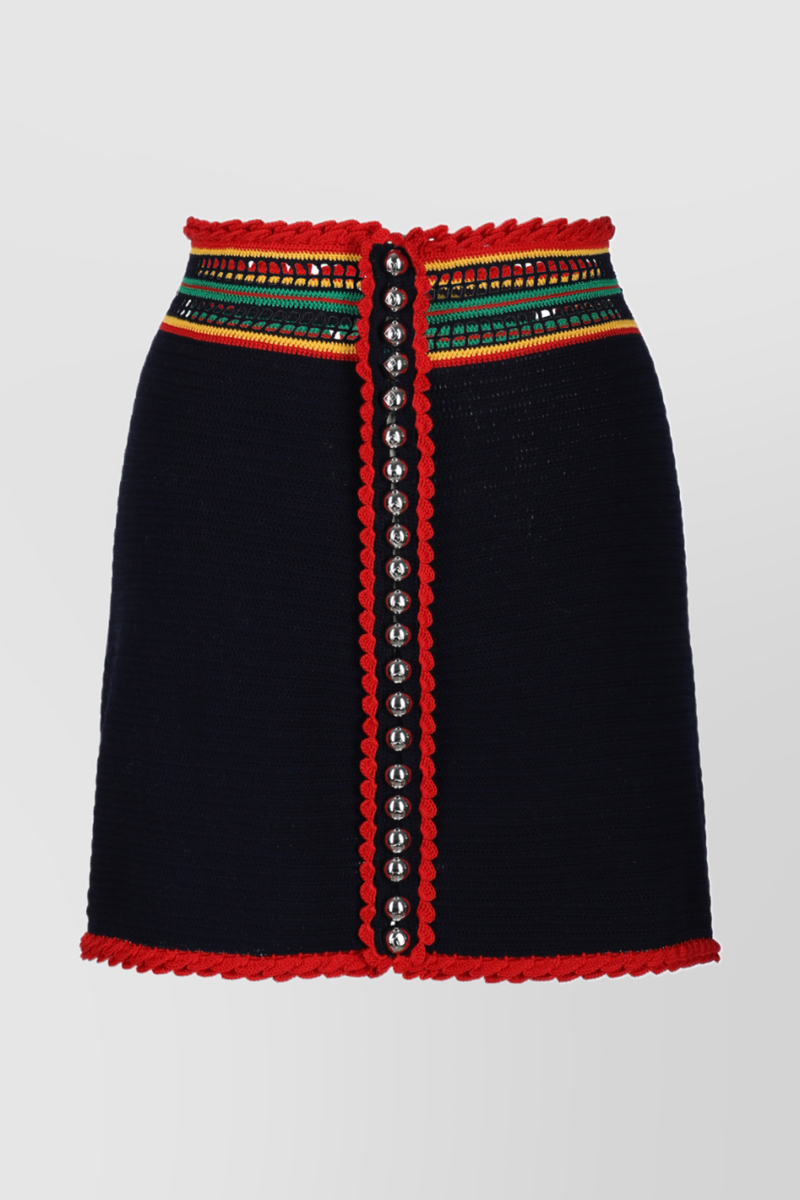 Paco Rabanne - Crochet mini skirt