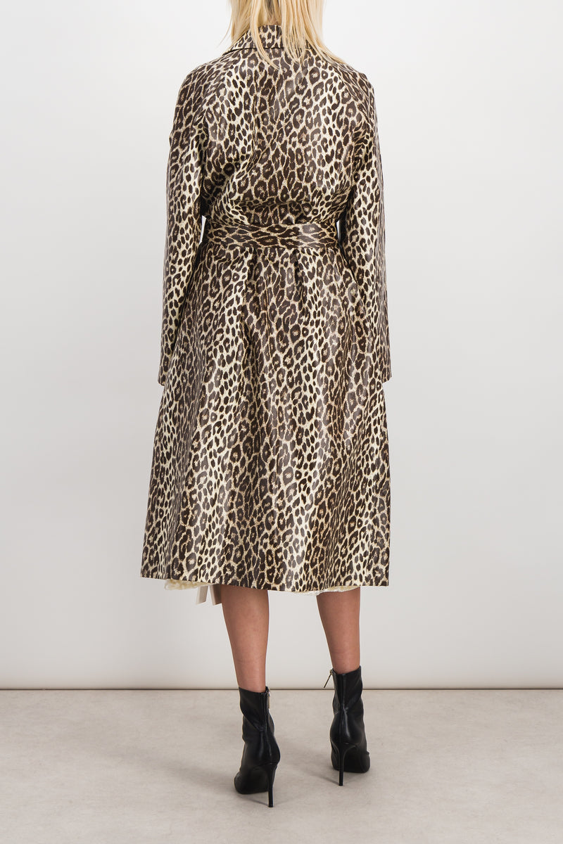 Jil Sander - Printed leopard sporty coat