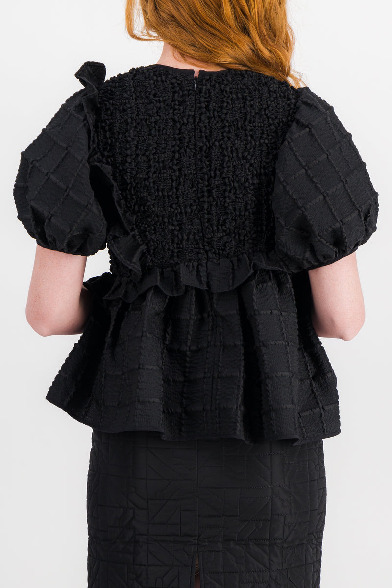 Cecilie Bahnsen - Blouse with smocked panels and ruffles