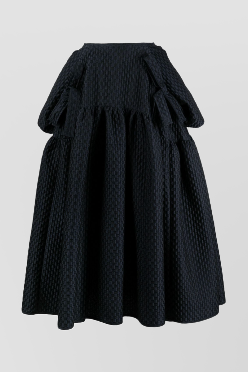 Cecilie Bahnsen - Panelled maxi skirt with gathered pockets