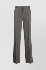 Dark grey low rise loose tailored pants